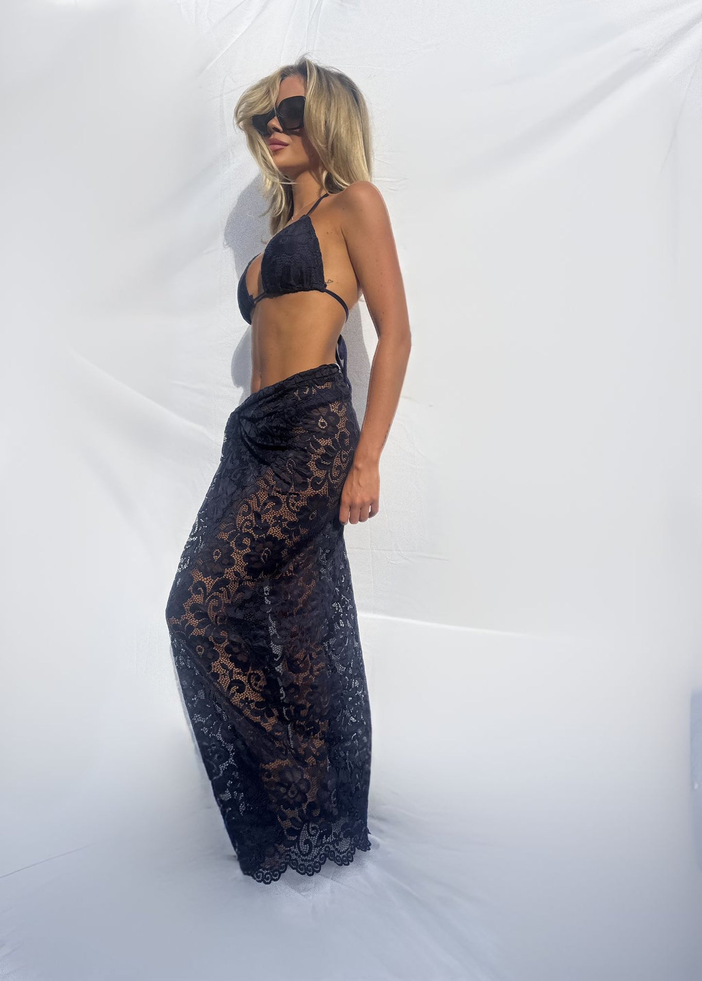 Navy Sarong & bikini set