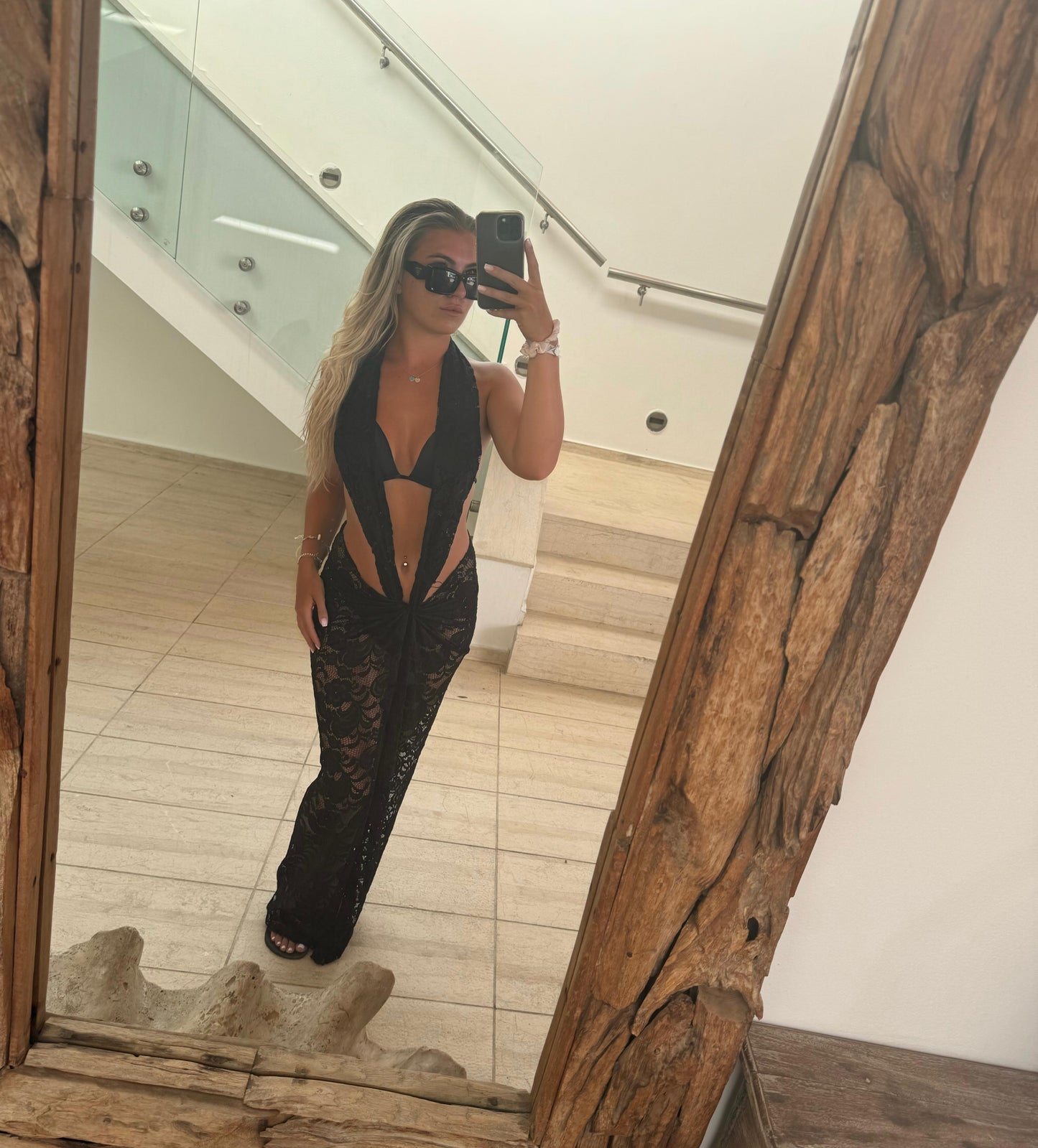 Black Lace Sarong